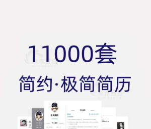 11000套简约简历模板-个人求职电子版word封面应届毕业生表格英文设计制作定制【电商热销620】-欢迎访问本站