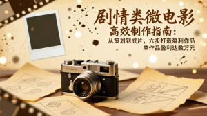 2026剧情类微电影高效制作变现课程：、六步打造盈利作品，单作品盈利达数万元-欢迎访问本站